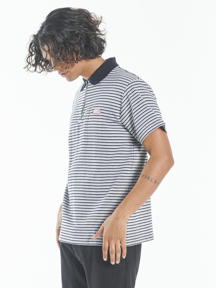 Warp Zone Polo - Grey Marle - Image 3