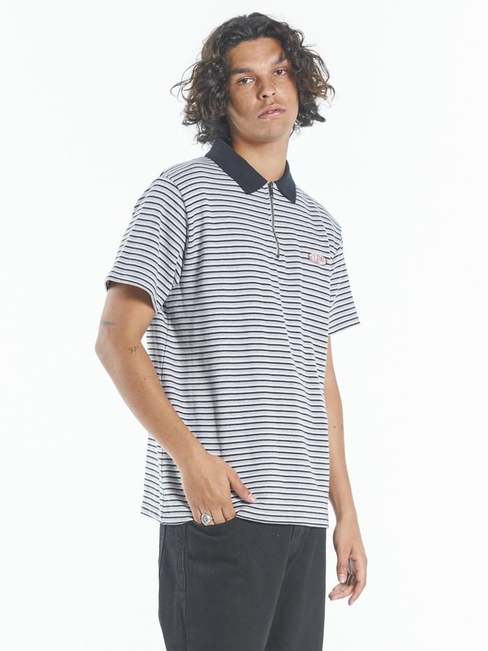 Warp Zone Polo - Grey Marle - Image 4