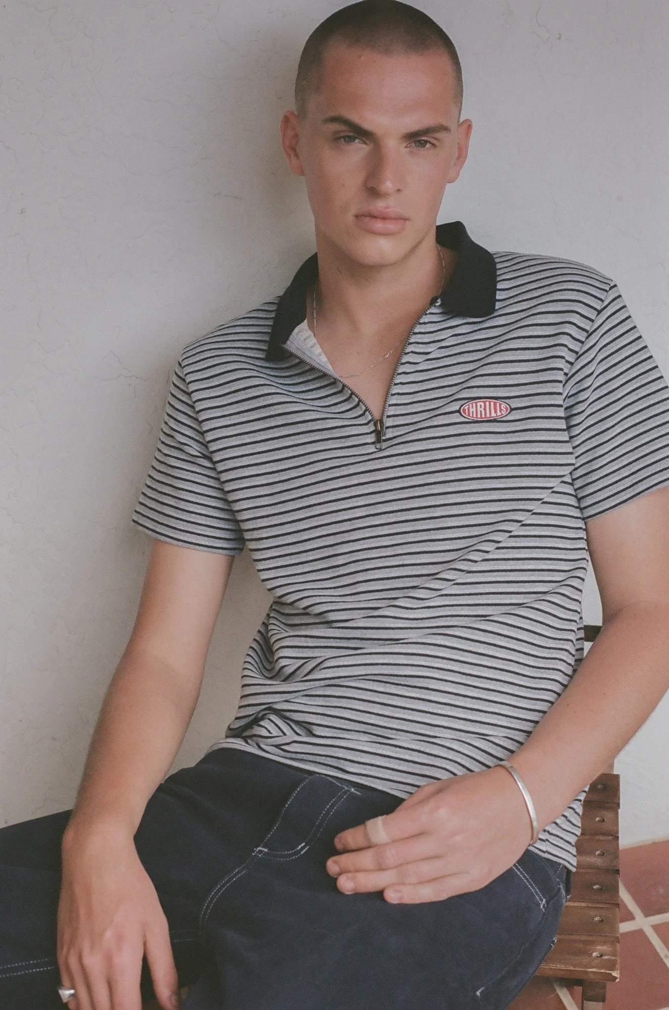Warp Zone Polo - Grey Marle - Image 6