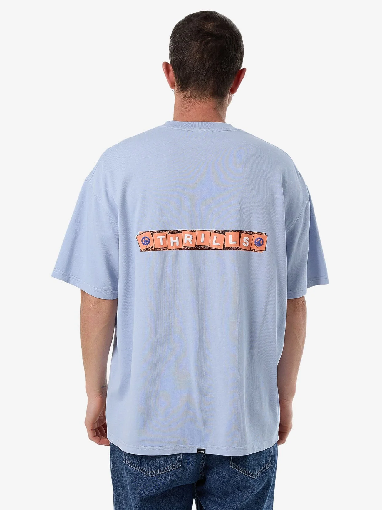 What's Really Going On Box Fit Oversize Tee - Skyway - Image 2