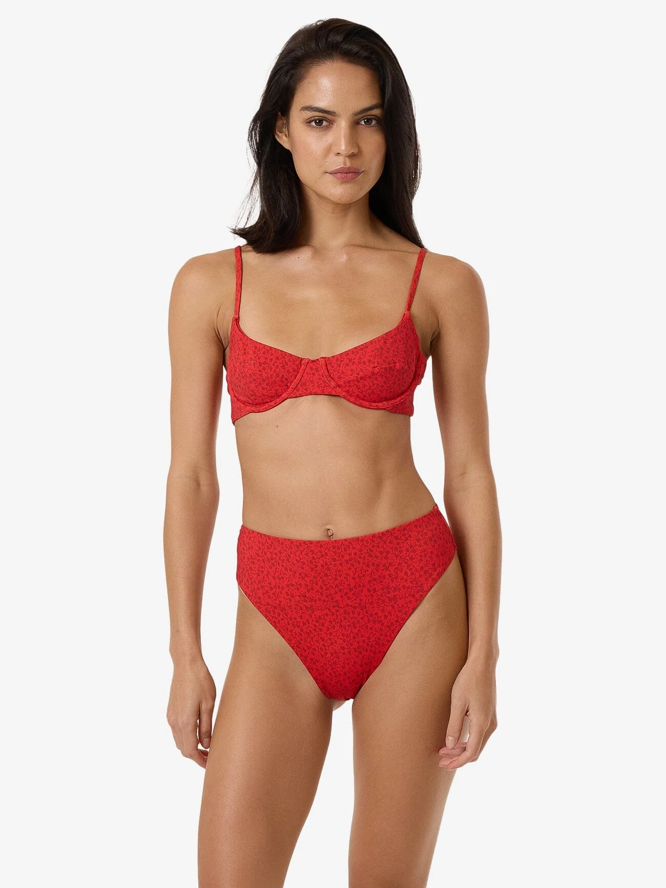 Zinnia Underwire Bikini Top - Flame Red - Image 5