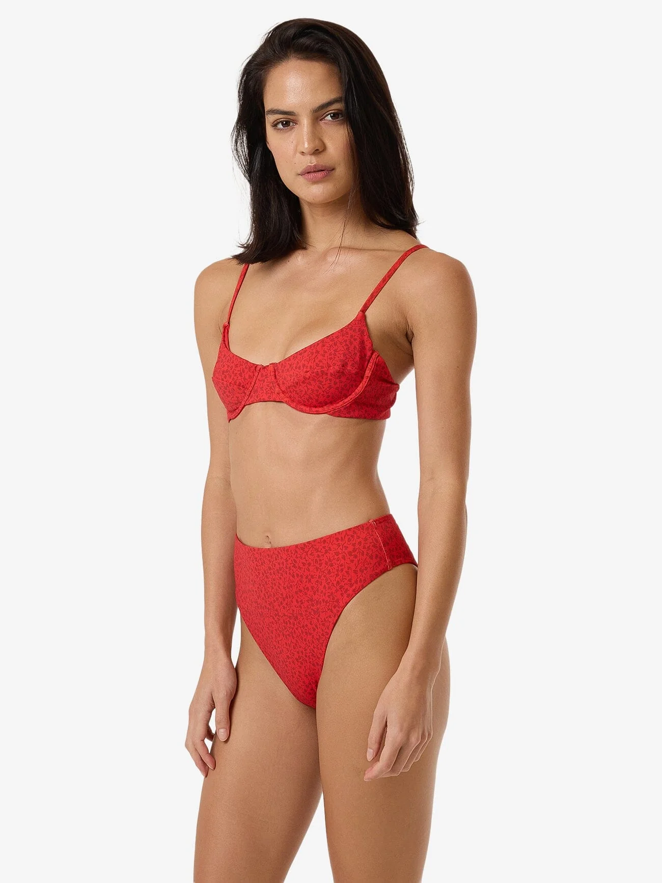 Zinnia Underwire Bikini Top - Flame Red - Image 7